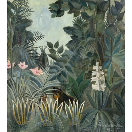  Obraz na płótnie 50x50cm Henri Rousseau Dżungla równikowa