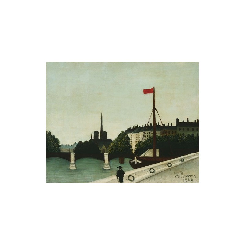 Obraz na płótnie 50x40cm Henri Rousseau Notre Dame