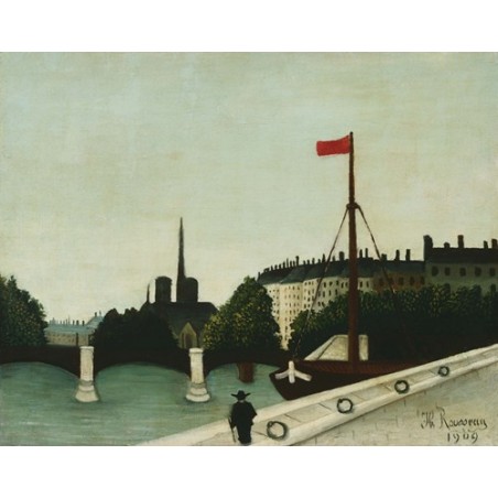  Obraz na płótnie 50x40cm Henri Rousseau Notre Dame