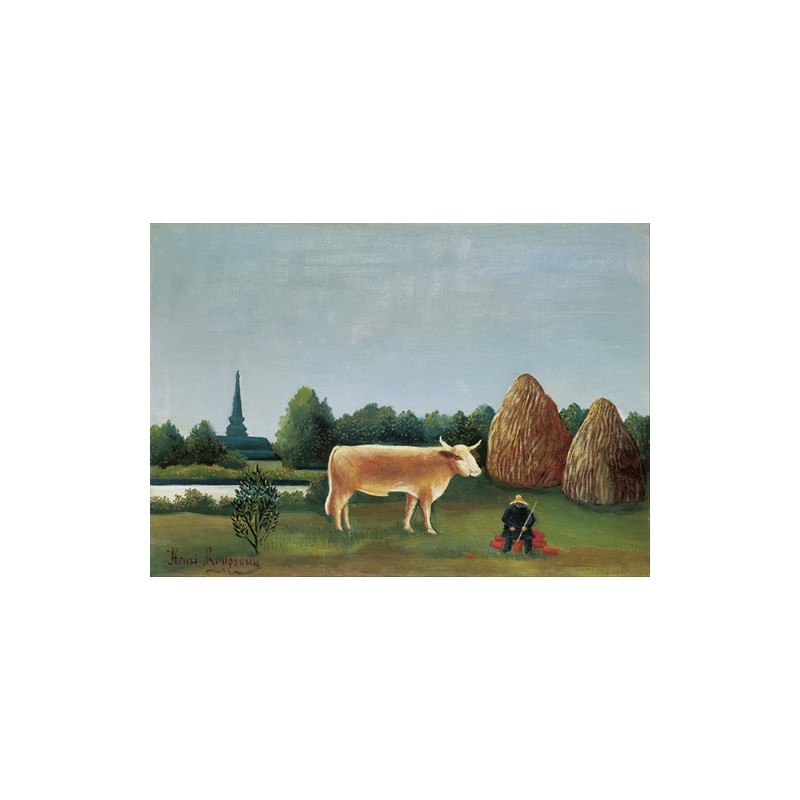  Obraz na płótnie 50x35cm Henri Rousseau Scena z życia