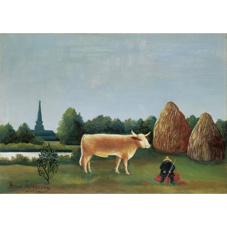  Obraz na płótnie 50x35cm Henri Rousseau Scena z życia