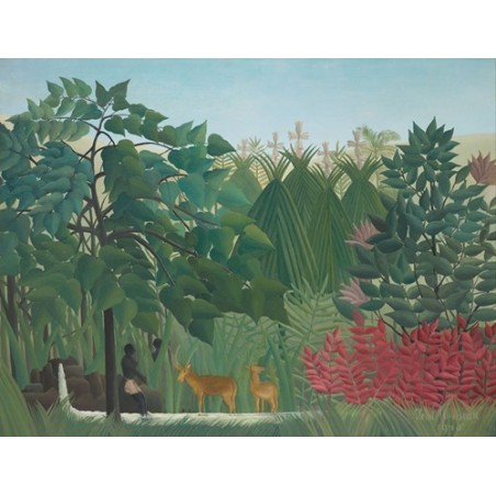  Obraz na płótnie 50x35cm Henri Rousseau Wodospad