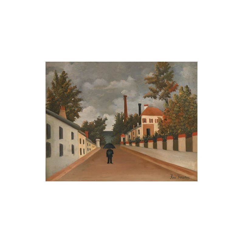  Obraz na płótnie 50x40cm Henri Rousseau Widok na Paryż