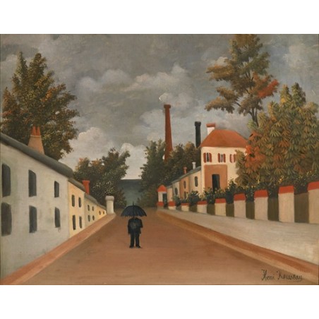  Obraz na płótnie 50x40cm Henri Rousseau Widok na Paryż