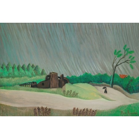  Obraz na płótnie 50x30cm Henri Rousseau Deszczowy Poranek