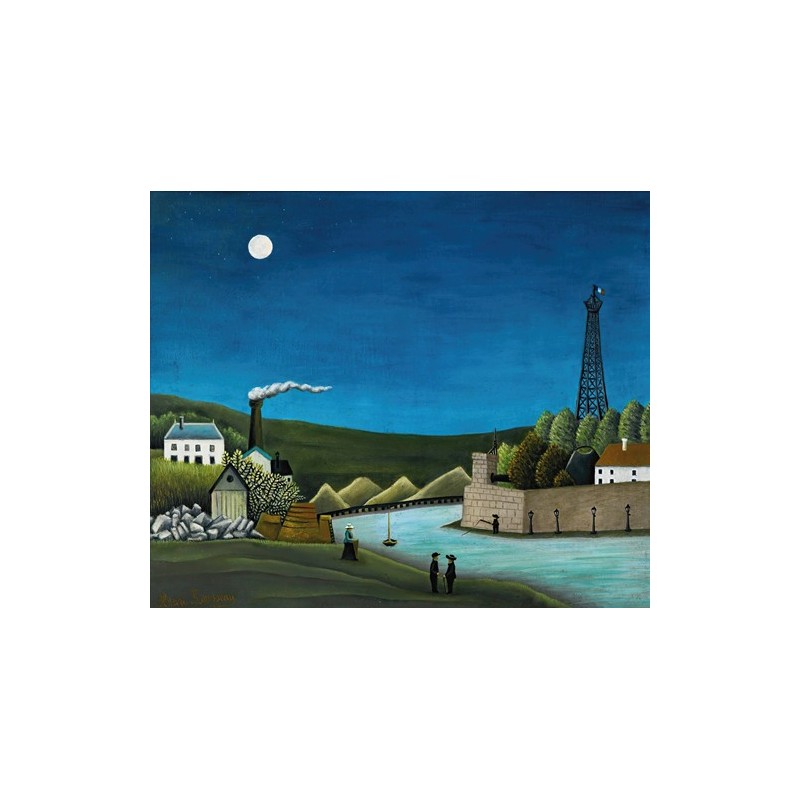 Obraz na płótnie 50x40cm Henri Rousseau Sekwana w Suresnes