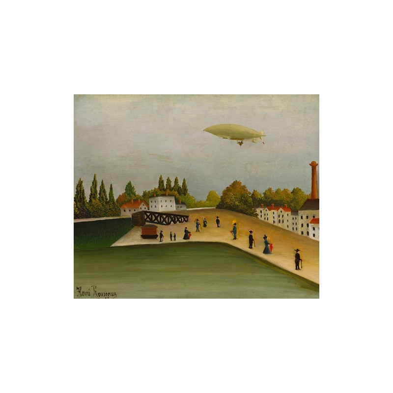  Obraz na płótnie 50x60cm Henri Rousseau Quai d’Ivry