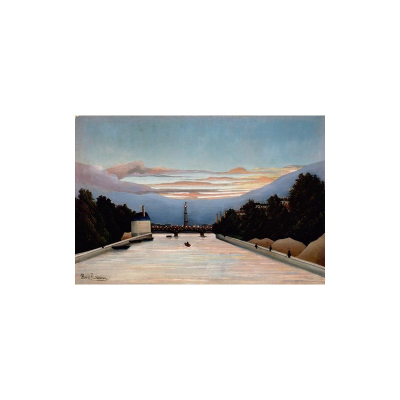  Obraz na płótnie 50x30cm Henri Rousseau Wieża Eiffela