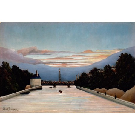  Obraz na płótnie 50x30cm Henri Rousseau Wieża Eiffela