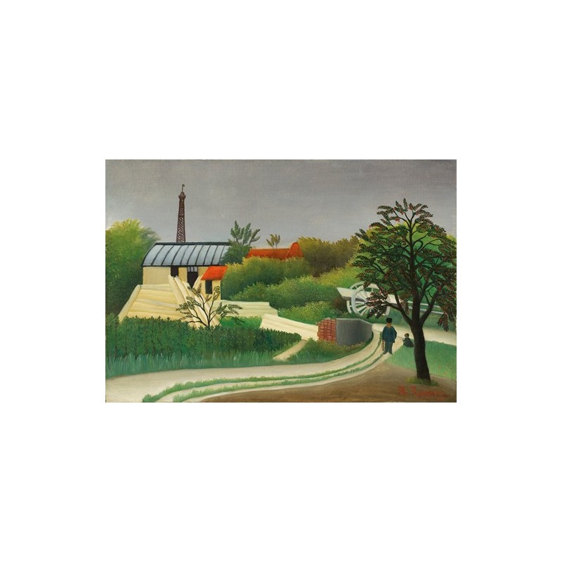 Obraz na płótnie 50x35cm Henri Rousseau Tartak niedaleko Paryża