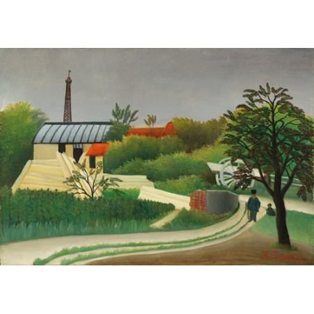  Obraz na płótnie 50x35cm Henri Rousseau Tartak niedaleko Paryża