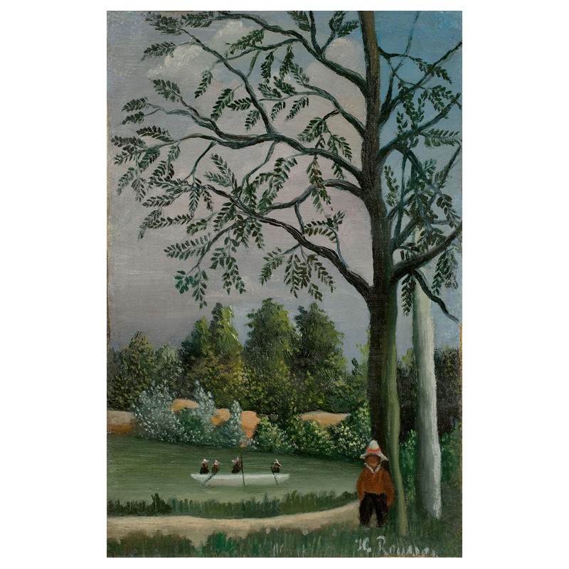  Obraz na płótnie 50x75cm Henri Rousseau Krajobraz z rybakami