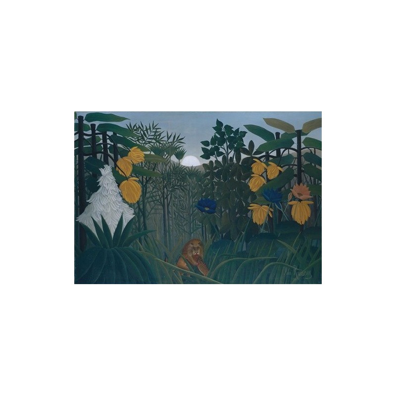 Obraz na płótnie 50x35cm Henri Rousseau Uczta Lwa