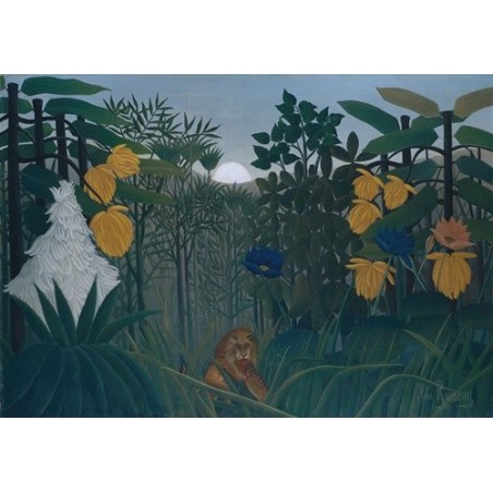  Obraz na płótnie 50x35cm Henri Rousseau Uczta Lwa