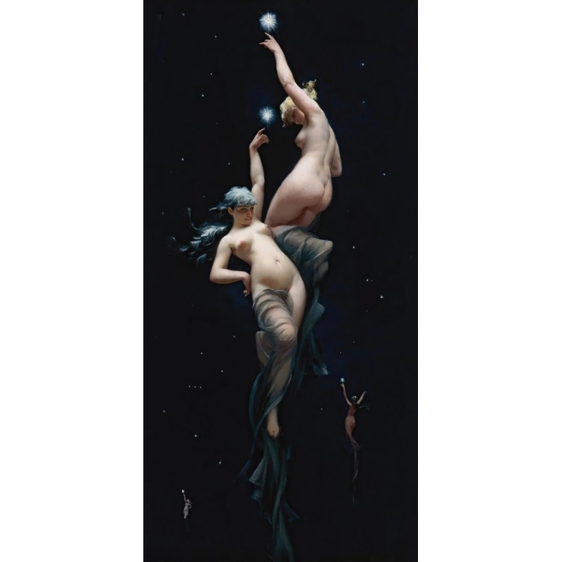  Obraz na płótnie 50x100cm Luisa Ricardo Falero Piękności w blasku księżyca