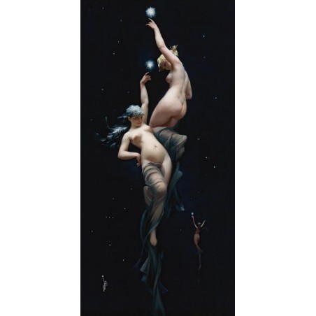  Obraz na płótnie 50x100cm Luisa Ricardo Falero Piękności w blasku księżyca