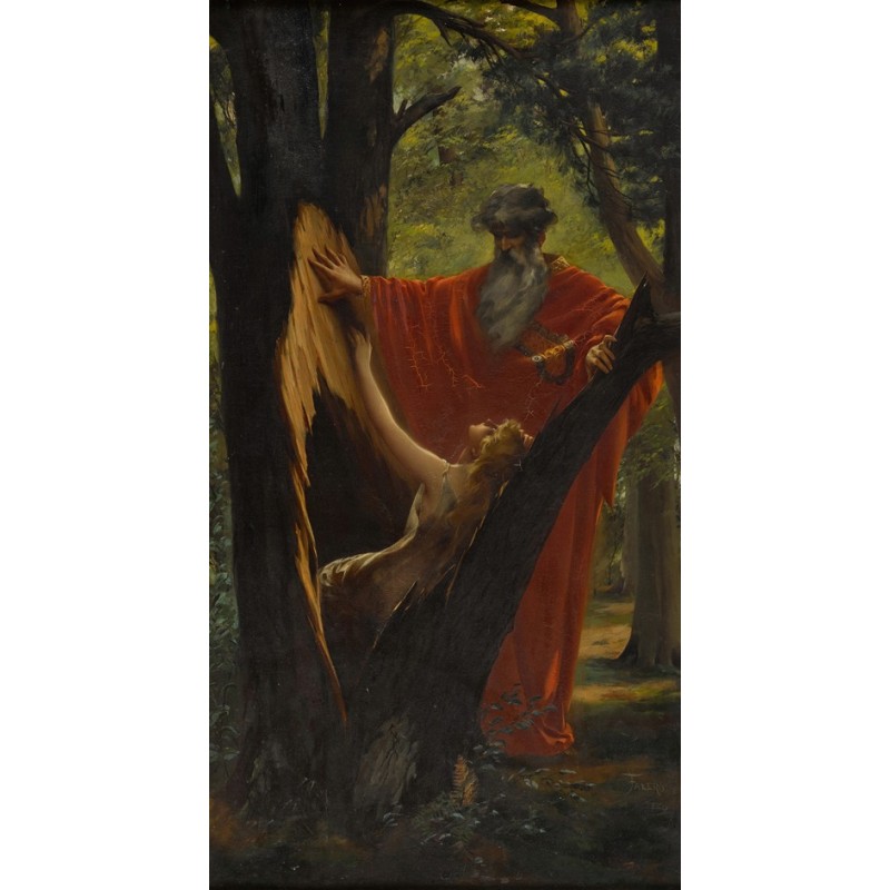  Obraz na płótnie 50x90cm Luisa Ricardo Falero Burza