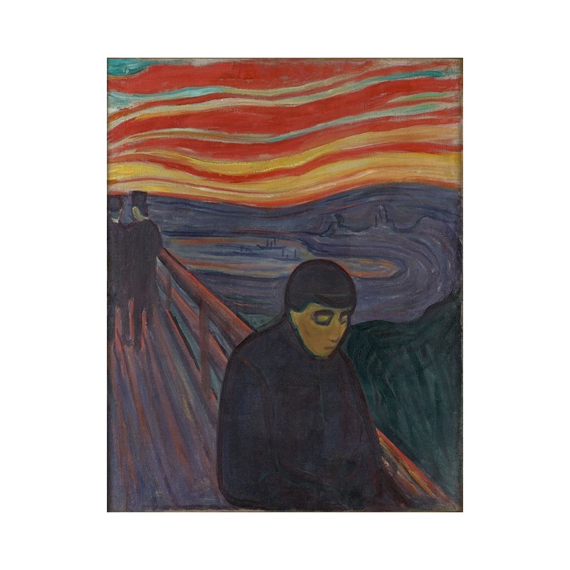  Obraz na płótnie 50x60cm Edvard Munch Rozpacz