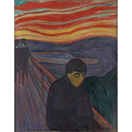  Obraz na płótnie 50x60cm Edvard Munch Rozpacz