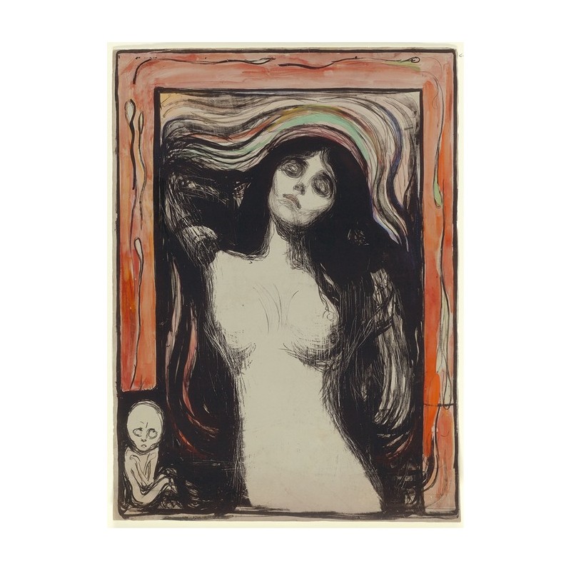  Obraz na płótnie 50x70cm Edvard Munch Madonna