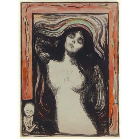  Obraz na płótnie 50x70cm Edvard Munch Madonna