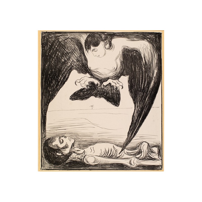  Obraz na płótnie 50x60cm Edvard Munch Harpy