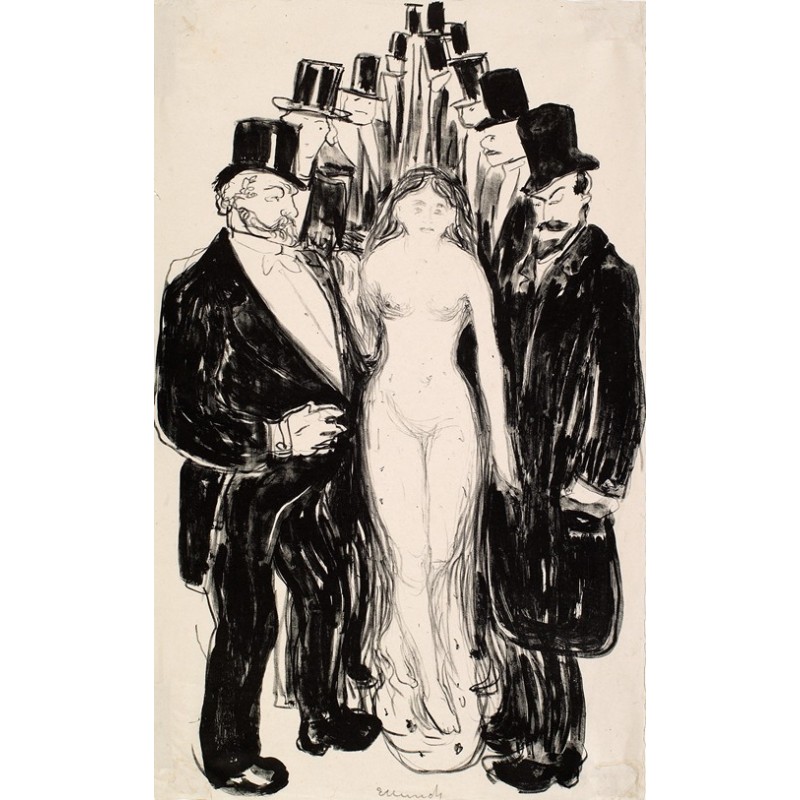  Obraz na płótnie 50x80cm Edvard Munch Aleja