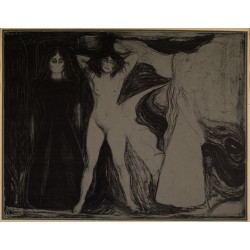  Obraz na płótnie 100x80cm Edvard Munch Kobieta Sfinks w trzech stadiach