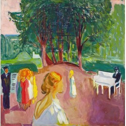  Obraz na płótnie 50x50cm Edvard Munch Flirtowanie w parku