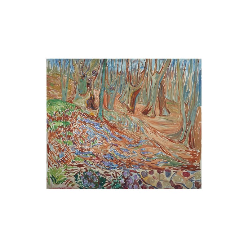  Obraz na płótnie 50x40cm Edvard Munch Las wiązowy wiosną