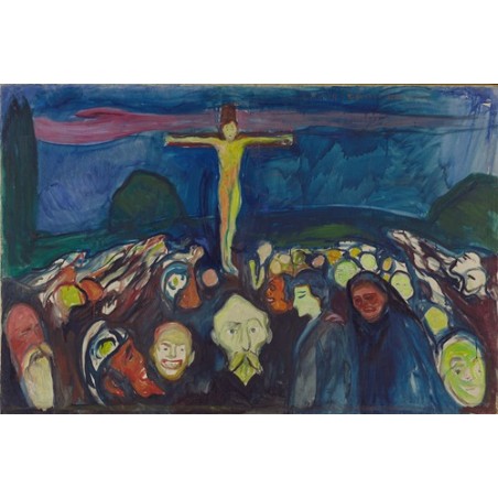  Obraz na płótnie 50x35cm Edvard Munch Golgota