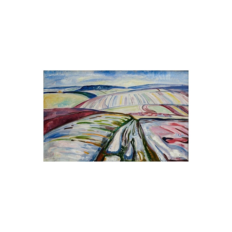  Obraz na płótnie 50x30cm Edvard Munch Pole w śniegu