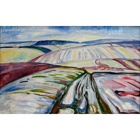  Obraz na płótnie 50x30cm Edvard Munch Pole w śniegu