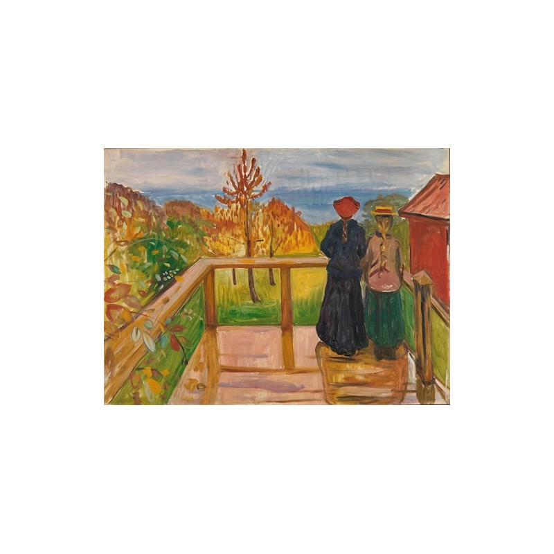  Obraz na płótnie 50x35cm Edvard Munch Weranda