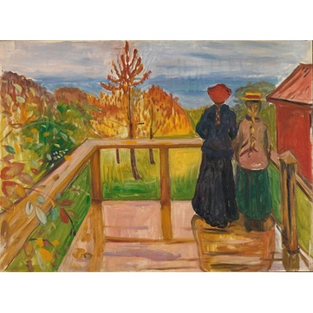  Obraz na płótnie 50x35cm Edvard Munch Weranda