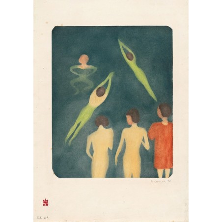  Obraz na płótnie 50x70cm Edvard Munch Kąpiel chłopców