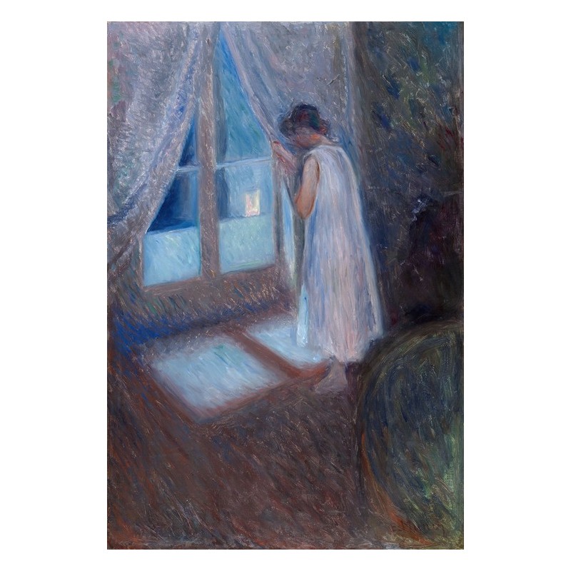  Obraz na płótnie 50x75cm Edvard Munch Dziewczyna w oknie