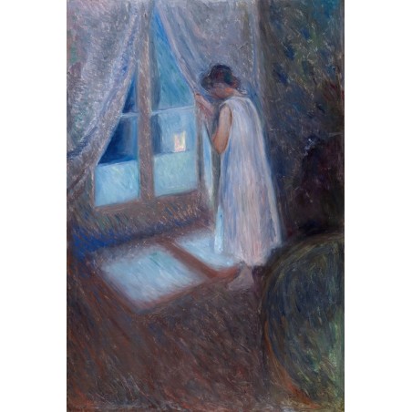  Obraz na płótnie 50x75cm Edvard Munch Dziewczyna w oknie