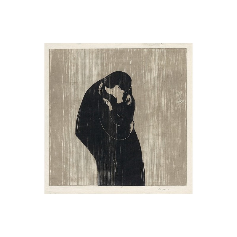  Obraz na płótnie 50x50cm Edvard Munch Pocałunek IV