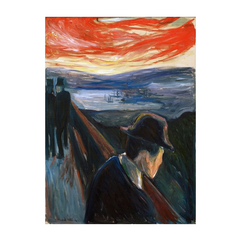  Obraz na płótnie 50x70cm Edvard Munch Rozpacz