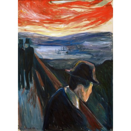  Obraz na płótnie 50x70cm Edvard Munch Rozpacz