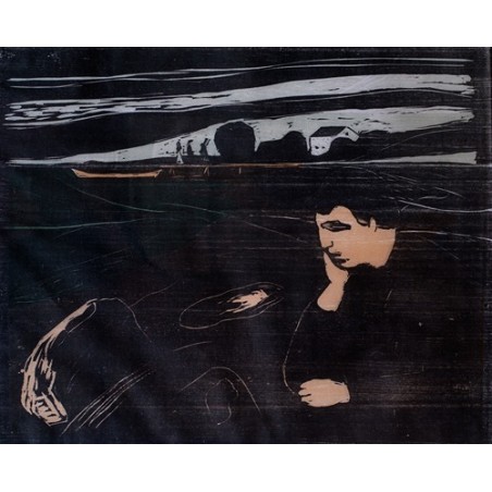  Obraz na płótnie 50x40cm Edvard Munch Wieczór