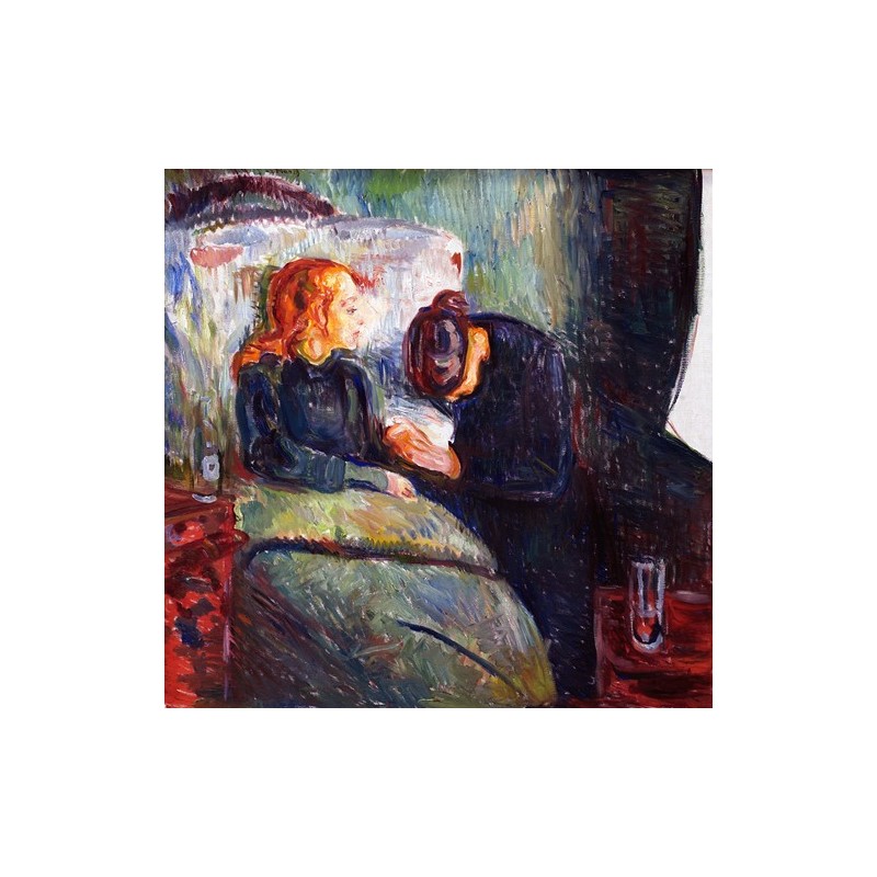  Obraz na płótnie 50x50cm Edvard Munch Chore dziecko