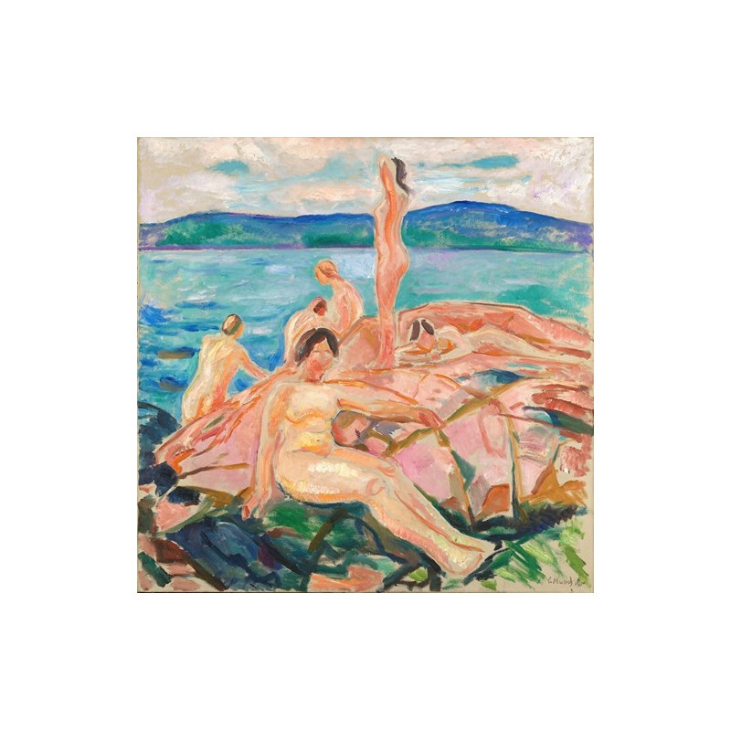 Obraz na płótnie 50x50cm Edvard Munch Połowa lata