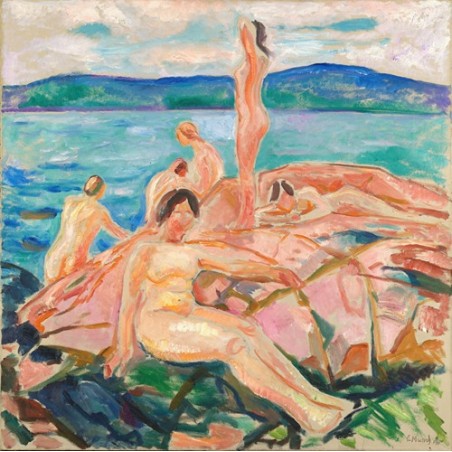  Obraz na płótnie 50x50cm Edvard Munch Połowa lata