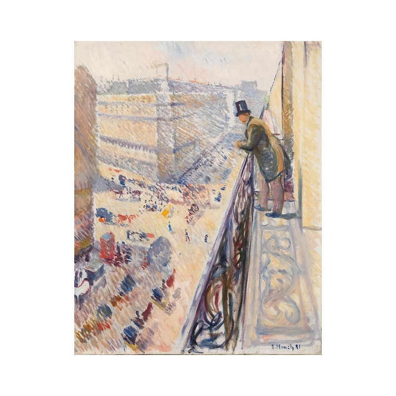  Obraz na płótnie 50x60cm Edvard Munch Ulica Lafayette