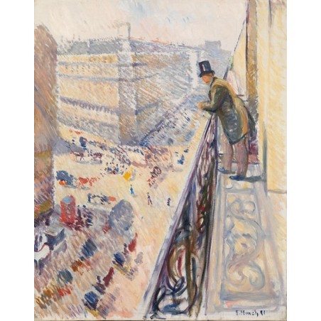  Obraz na płótnie 50x60cm Edvard Munch Ulica Lafayette