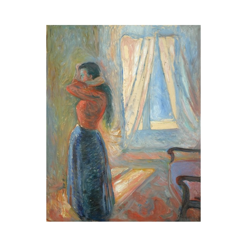  Obraz na płótnie 50x60cm Edvard Munch Kobieta patrząca w lustro