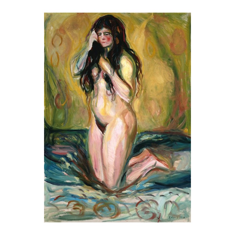  Obraz na płótnie 50x70cm Edvard Munch Klęcząca nago