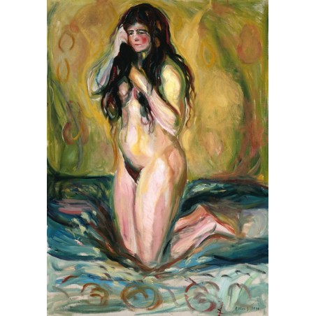  Obraz na płótnie 50x70cm Edvard Munch Klęcząca nago